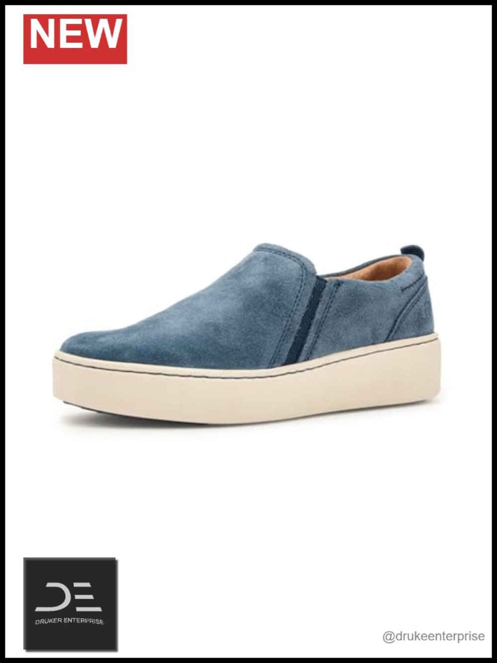 Women's Leather Suede Slip On Loafers Comfort Cushioned Opanka